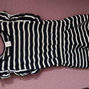 Gap blue and white strip romper
